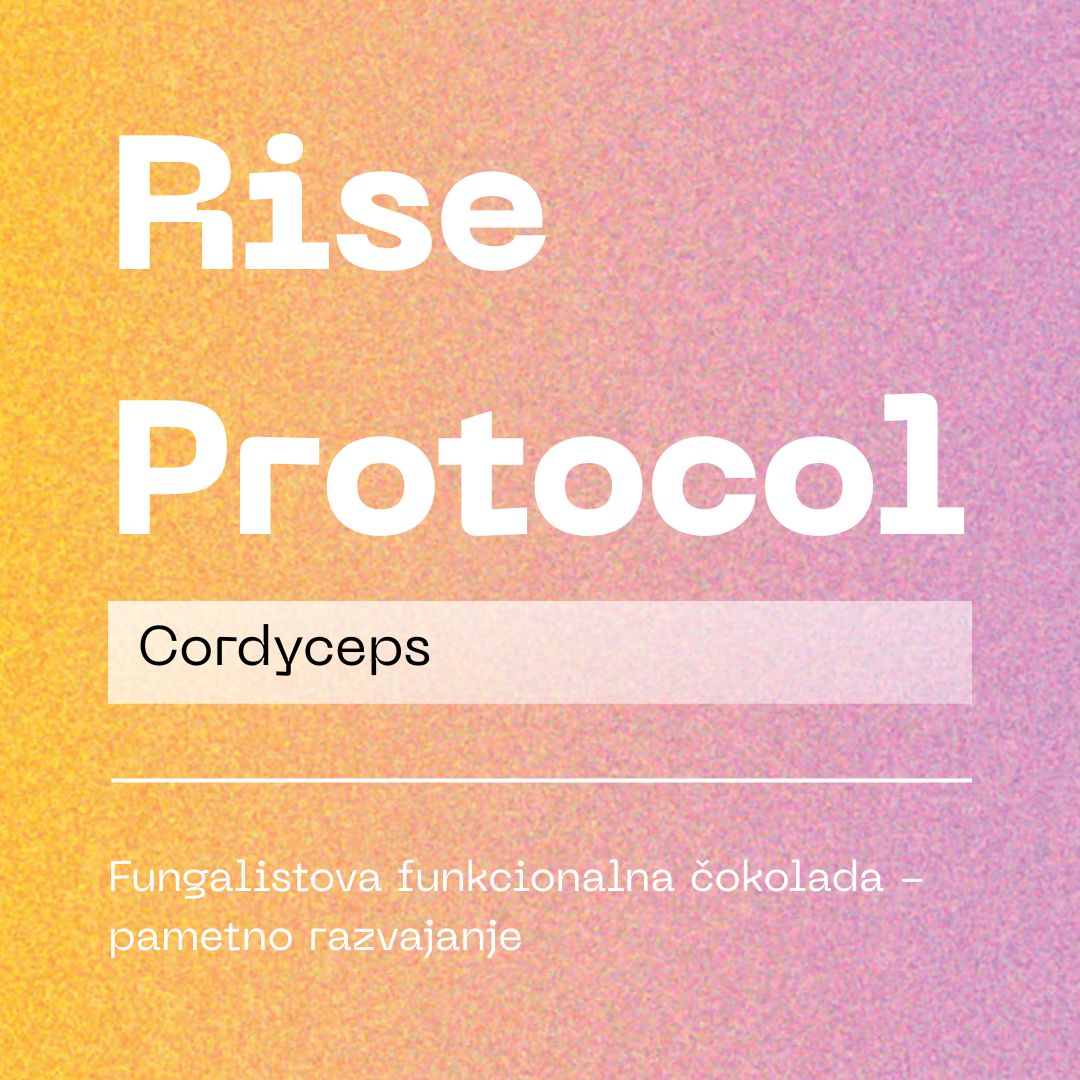 Rise protocol, funkcionalna temna čokolada Cordyceps