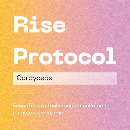 Rise protocol, funkcionalna temna čokolada Cordyceps