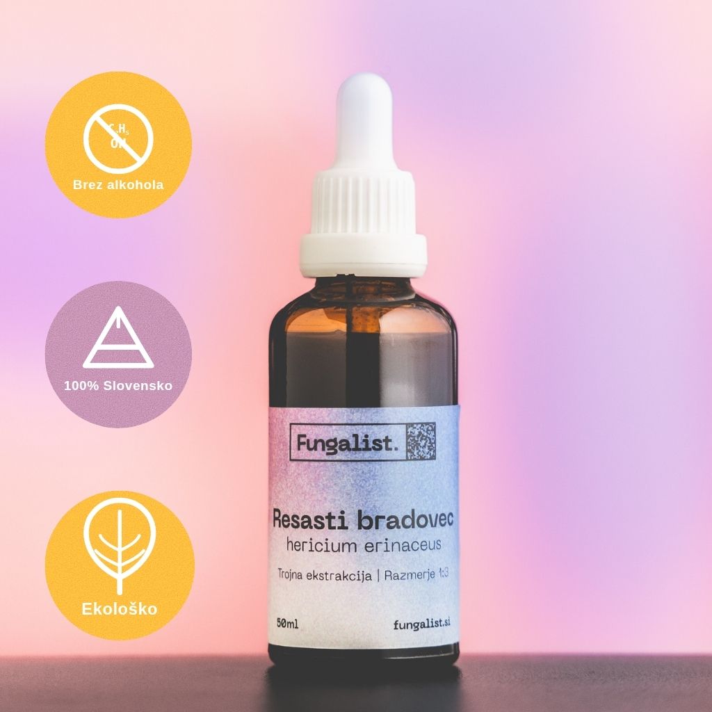 Tinktura resasti bradovec 50ml - prehransko dopolnilo